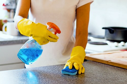 Professional after builders cleaning in a modern interior