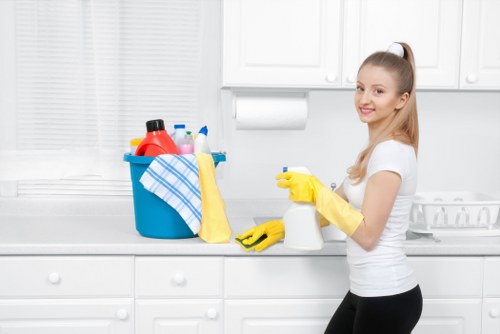 Professional one off cleaning service in a home interior