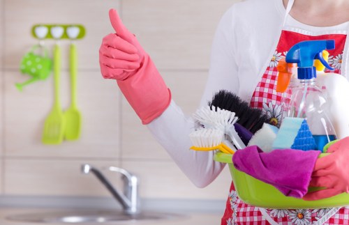 Move in cleaning preparation before unpacking