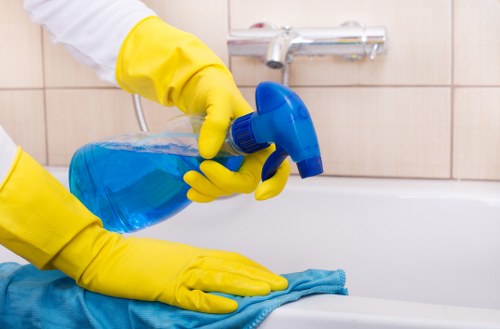 Professional oven cleaning process for a heavily soiled oven